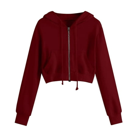 WUDATI Women Casual Solid Long Sleeve Hooded Sweatshirt Zipper Pocket Top Comfortable Daily Wear for Fall Winter Travel Outdoor Activities
WUDATI Women Casual Solid Long Sleeve Hooded Sweatshirt Zipper Pocket Top Comfortable Daily Wear for Fall Winter Travel Outdoor Activities