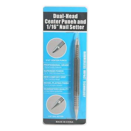 Dasbsug Nail Punch Spring Nail Punch Double Head Multipurpose Trimming Multifunction Suitable for Household Tool Steel Made
Dasbsug Nail Punch Spring Nail Punch Double Head Multipurpose Trimming Multifunction Suitable for Household Tool Steel Made
