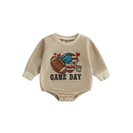 Coduop Infant Baby Girls Boys Romper Letter Rugby Print Long Sleeve Jumpsuits Casual Bodysuits
Coduop Infant Baby Girls Boys Romper Letter Rugby Print Long Sleeve Jumpsuits Casual Bodysuits