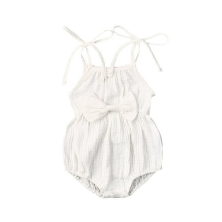 Infant Baby Girls Cotton Linen Romper Sleeveless Ruffle Bodysuit Summer One Piece Jumpsuit Outfit Clothes
Infant Baby Girls Cotton Linen Romper Sleeveless Ruffle Bodysuit Summer One Piece Jumpsuit Outfit Clothes