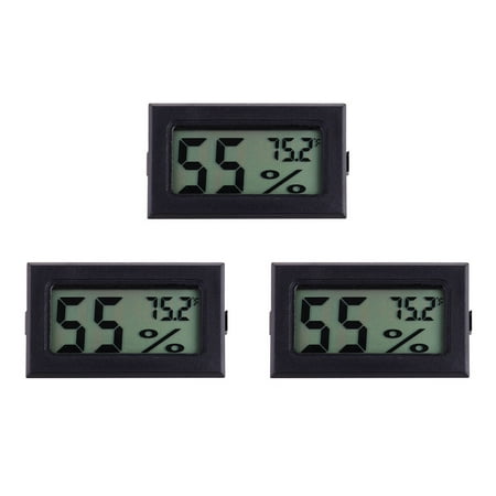 3pcs Digital Hygroscope Embedded Mini Wireless Digital Hygroscope for Indoor Outdoor (Black Fahrenheit)
3pcs Digital Hygroscope Embedded Mini Wireless Digital Hygroscope for Indoor Outdoor (Black Fahrenheit)