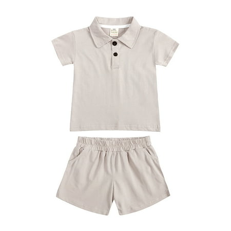 Toddler Boys Summer Solid Color Crew Neck Short Sleeve Shorts Casual Sports Short Sleeve Suit 2PCS 2-8Y
Toddler Boys Summer Solid Color Crew Neck Short Sleeve Shorts Casual Sports Short Sleeve Suit 2PCS 2-8Y