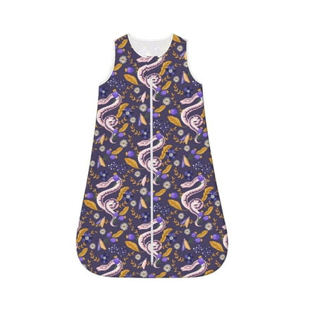 Fotbe Snake And Floral Pattern Sleep Sack - Baby Wearable Blanket with Zipper Extra Soft Cotton Sleeveless Sleeping Bag for Infants-X-Large
Fotbe Snake And Floral Pattern Sleep Sack - Baby Wearable Blanket with Zipper Extra Soft Cotton Sleeveless Sleeping Bag for Infants-X-Large