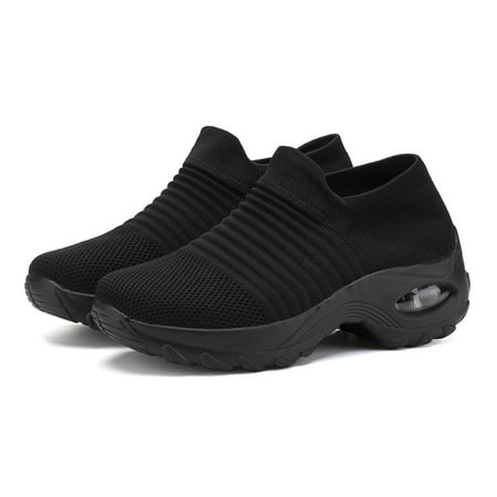 Women‘s Flying Woven Casual Air Cushion Sneakers Comfortable Low Top Sock Sneakers Non-slip Walking Shoes
Women‘s Flying Woven Casual Air Cushion Sneakers Comfortable Low Top Sock Sneakers Non-slip Walking Shoes