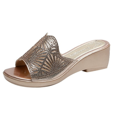 knqrhpse slippers for women Summer Shoes Wedge Thick Bottom Mesh Rhinestone Mother Sandals womens slippers house slippers for women
knqrhpse slippers for women Summer Shoes Wedge Thick Bottom Mesh Rhinestone Mother Sandals womens slippers house slippers for women