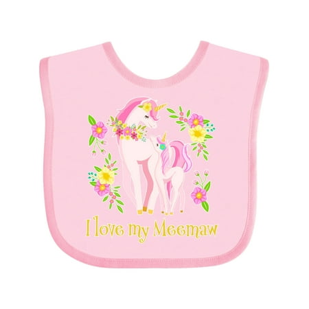 Inktastic I Love My Meemaw Unicorn with Pink and Yellow Flowers Gift Baby Boy or Baby Girl Bib
Inktastic I Love My Meemaw Unicorn with Pink and Yellow Flowers Gift Baby Boy or Baby Girl Bib
