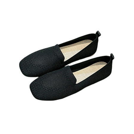 Woobling Women Flats Knit Upper Flat Shoes Slip On Casual Shoe Womens Pumps Comfort Square Toe Fashion Black 7
Woobling Women Flats Knit Upper Flat Shoes Slip On Casual Shoe Womens Pumps Comfort Square Toe Fashion Black 7