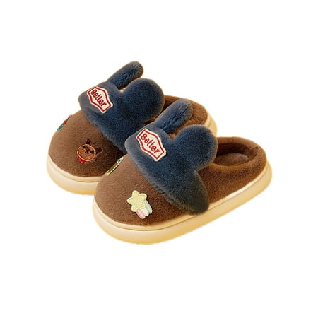 Lacyhop Unisex-Child Indoor Cozy Plush Slipper Anti-Slip Flats Warm Shoes Breathable Cute Fuzzy Slippers Coffee 24-25
Lacyhop Unisex-Child Indoor Cozy Plush Slipper Anti-Slip Flats Warm Shoes Breathable Cute Fuzzy Slippers Coffee 24-25