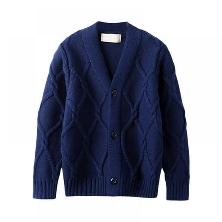 Bobora Children Sweaters Baby Boys Knit Cardigan Jacket