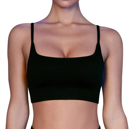 Sebtyili Women s Beautiful Back Spaghetti Strap Sports Underwear Shockproof Fitness Vest Style Fixed Cup Push Up Sports Bra
Sebtyili Women s Beautiful Back Spaghetti Strap Sports Underwear Shockproof Fitness Vest Style Fixed Cup Push Up Sports Bra