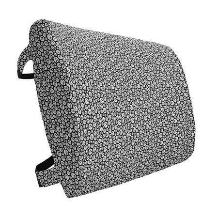 Music Lumbar Pillow Fun Music Tones Pattern Inside Circular Hoops Band Party Disco Tempo Punk Print Soft Back Cushion for Office Chairs with Adjustable Straps 14 x 13 Black White by Ambesonne
Music Lumbar Pillow Fun Music Tones Pattern Inside Circular Hoops Band Party Disco Tempo Punk Print Soft Back Cushion for Office Chairs with Adjustable Straps 14 x 13 Black White by Ambesonne