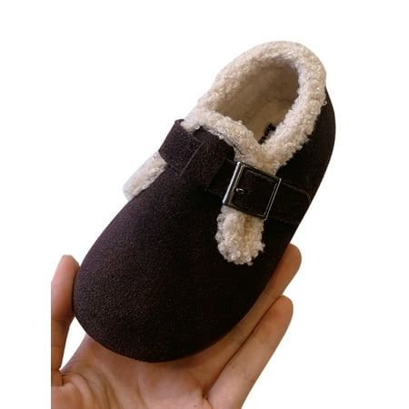 Ferndule Children Fuzzy Moccasin Slippers Uniform Magic Tape Slip On Flats Cozy Buckle Brown 11C
Ferndule Children Fuzzy Moccasin Slippers Uniform Magic Tape Slip On Flats Cozy Buckle Brown 11C