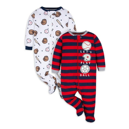 Gerber Baby Boy Sleep n Play Footed Pajamas 2-Pack (0/3 Months - 6/9 Months) 
Gerber Baby Boy Sleep n Play Footed Pajamas 2-Pack (0/3 Months - 6/9 Months)