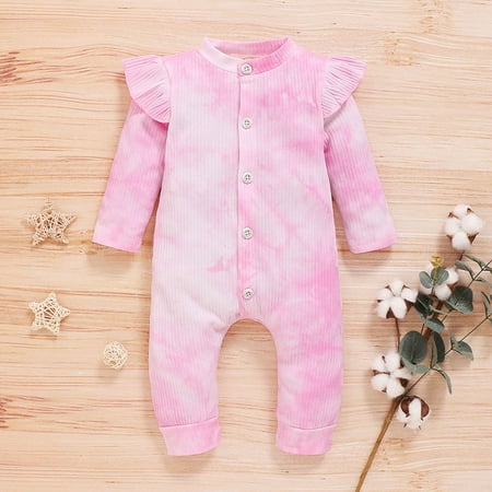 Fashion Kids Clothes LAWOR Newborn Infant Kids Girls Long Sleeve Rainbow Tie-Dyed Print Romper Jumpsuit Pink 90
Fashion Kids Clothes LAWOR Newborn Infant Kids Girls Long Sleeve Rainbow Tie-Dyed Print Romper Jumpsuit Pink 90
