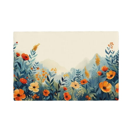 Placemats Set of 6 Floral Mountain Landscape Place mats for Dining Table Indoor/Outdoor Cute Heat Resistant Washable Table Mats(18 x 12 )
Placemats Set of 6 Floral Mountain Landscape Place mats for Dining Table Indoor/Outdoor Cute Heat Resistant Washable Table Mats(18 x 12 )