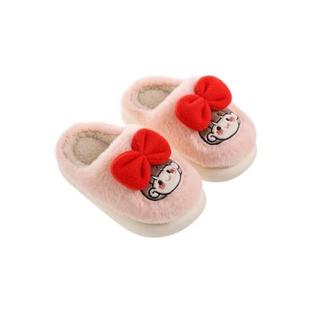 Harsuny Kids Plush Slipper Fluffy Warm Shoes Faux Fur Fuzzy Slippers Bedroom Anti-Slip Lightweight Home Shoe Slip On Pink 2Y-2.5Y
Harsuny Kids Plush Slipper Fluffy Warm Shoes Faux Fur Fuzzy Slippers Bedroom Anti-Slip Lightweight Home Shoe Slip On Pink 2Y-2.5Y
