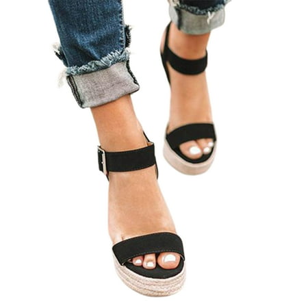 huanledash Wedge Platform Women Sandals Faux Leather Ankle Strap Open Toe Walking Shoes Footwear
huanledash Wedge Platform Women Sandals Faux Leather Ankle Strap Open Toe Walking Shoes Footwear