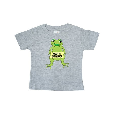 Inktastic Math Genius Frog Gift Baby Boy or Baby Girl T-Shirt