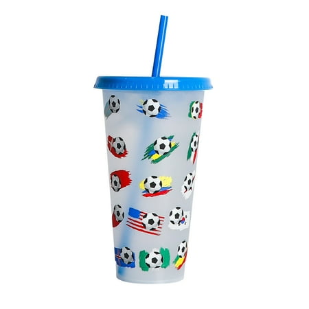KmaiSchai Metal Coffee Cup Creative Water Cup Football Cup Pp Straw Cup Football Transparent Straw Cup 710Ml Cold Change Temperature Sensitive Cup And Mugs Square For Women Drinking Set Up 60S Drink
KmaiSchai Metal Coffee Cup Creative Water Cup Football Cup Pp Straw Cup Football Transparent Straw Cup 710Ml Cold Change Temperature Sensitive Cup And Mugs Square For Women Drinking Set Up 60S Drink