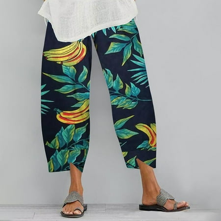 Womens Cotton Linen Capri Pants Summer Elastic Waisted Casual Pants Wide Leg Loose Fit Comfy Pajama Beach Trousers EKOUSN
Womens Cotton Linen Capri Pants Summer Elastic Waisted Casual Pants Wide Leg Loose Fit Comfy Pajama Beach Trousers EKOUSN