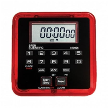 Sper Scientific 810026R Count Up & Count Down Timer with Memory