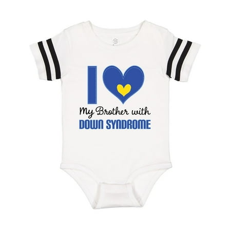 Inktastic Down Syndrome I love my Brother Gift Baby Boy or Baby Girl Bodysuit