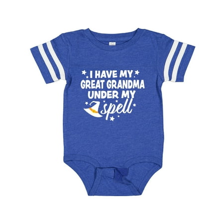 Inktastic I Have My Great Grandma Under My Spell with Cute Witch Hat Gift Baby Boy or Baby Girl Bodysuit
Inktastic I Have My Great Grandma Under My Spell with Cute Witch Hat Gift Baby Boy or Baby Girl Bodysuit