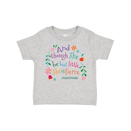 Inktastic She is Fierce Funny Shakespeare Quote Girls Toddler T-Shirt
Inktastic She is Fierce Funny Shakespeare Quote Girls Toddler T-Shirt