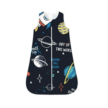 Fotbe Space Pattern Sleep Sack - Baby Wearable Blanket with Zipper Extra Soft Cotton Sleeveless Sleeping Bag for Infants-Large
Fotbe Space Pattern Sleep Sack - Baby Wearable Blanket with Zipper Extra Soft Cotton Sleeveless Sleeping Bag for Infants-Large