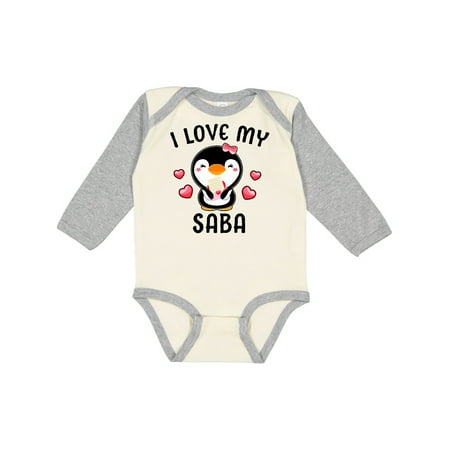 Inktastic I Love My Saba with Cute Penguin and Hearts Girls Long Sleeve Baby Bodysuit
Inktastic I Love My Saba with Cute Penguin and Hearts Girls Long Sleeve Baby Bodysuit