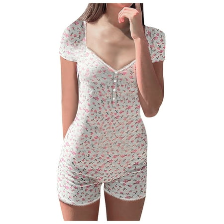 Women s Floral Print V-Neck Boho Beach Romper Short Sleeve/Sleeveless Button Slim Fitted Shorts Jumpsuits Bodysuits
Women s Floral Print V-Neck Boho Beach Romper Short Sleeve/Sleeveless Button Slim Fitted Shorts Jumpsuits Bodysuits