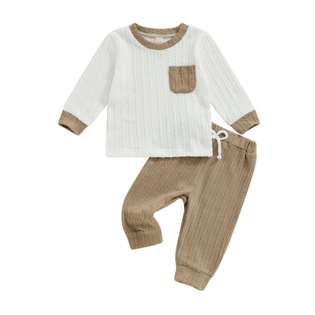Bagilaanoe 2pcs Toddler Baby Boy Girl Pants Set Contrast Color Long Sleeve Sweatshirt Tops + Trousers 6M 12M 18M 24M 3T Kids Casual Clothes
Bagilaanoe 2pcs Toddler Baby Boy Girl Pants Set Contrast Color Long Sleeve Sweatshirt Tops + Trousers 6M 12M 18M 24M 3T Kids Casual Clothes