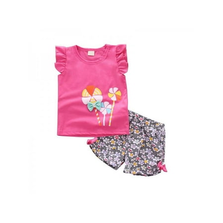 Summer Baby Girl Clothes Set Cartoon Printing T-shirt Floral Bow Shorts Baby Clothes Set
Summer Baby Girl Clothes Set Cartoon Printing T-shirt Floral Bow Shorts Baby Clothes Set
