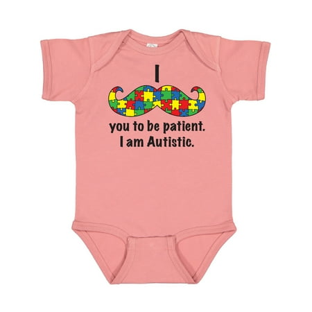 Inktastic I Mustache you to be patient. I am Autistic. Gift Baby Boy or Baby Girl Bodysuit
Inktastic I Mustache you to be patient. I am Autistic. Gift Baby Boy or Baby Girl Bodysuit
