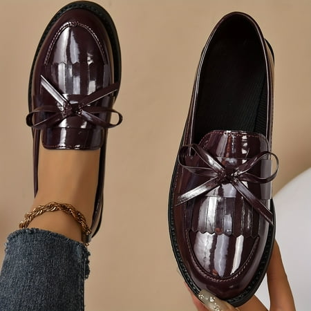 Women s Slip On Comfy Soft Sole Solid Color Elegant Loafers Platform Shoes Bowknot Decor Low-top Shoes
Women s Slip On Comfy Soft Sole Solid Color Elegant Loafers Platform Shoes Bowknot Decor Low-top Shoes
