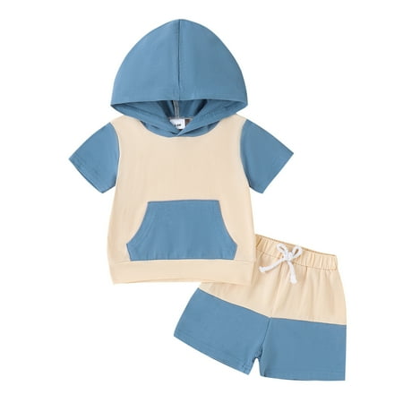 Infant Boys Short Sleeve Color Block T Shirt Tops And Drawstring Shorts Kids Outfit Set 2 Piece Sizes 6-12 Months
Infant Boys Short Sleeve Color Block T Shirt Tops And Drawstring Shorts Kids Outfit Set 2 Piece Sizes 6-12 Months