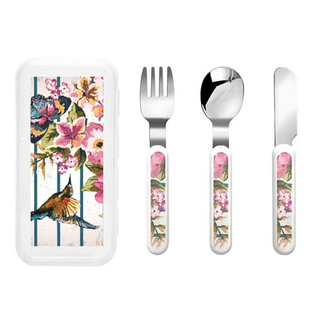 Matuu Bird and Floral for Stainless Steel Kids Cutlery and Toddler Flatware Kids Utensil Set includes Knives Forks Spoons Ideal for Home and Preschools
Matuu Bird and Floral for Stainless Steel Kids Cutlery and Toddler Flatware Kids Utensil Set includes Knives Forks Spoons Ideal for Home and Preschools