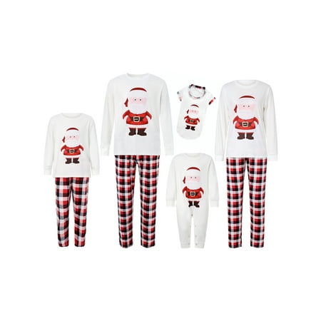 xkwyshop Family Christmas Pajamas Matching Set Santa Claus Pjs Dad Mom Teen Sleepwear Tee Plaid Pants Pyjamas Outfits White
xkwyshop Family Christmas Pajamas Matching Set Santa Claus Pjs Dad Mom Teen Sleepwear Tee Plaid Pants Pyjamas Outfits White