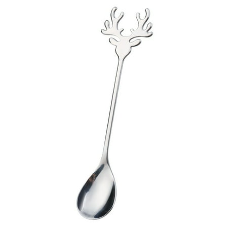 HIABIO Stainless Steel Cartoon Christmas Elk Spoon Cute Deer for Head Mini Ice Cream Spoons Coffee Dessert Stirring Spoon Tableware Gift
HIABIO Stainless Steel Cartoon Christmas Elk Spoon Cute Deer for Head Mini Ice Cream Spoons Coffee Dessert Stirring Spoon Tableware Gift