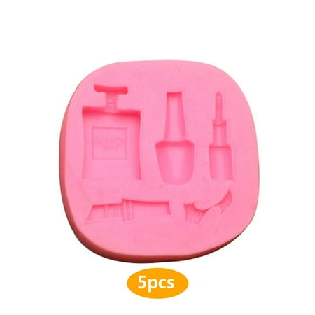 5pcs Silicone Molds Cake Baking Mould Delicate Candy Mold Accessory Making Molding Prop Bake Tool with Cosmetics Patterns for DIY Use
5pcs Silicone Molds Cake Baking Mould Delicate Candy Mold Accessory Making Molding Prop Bake Tool with Cosmetics Patterns for DIY Use