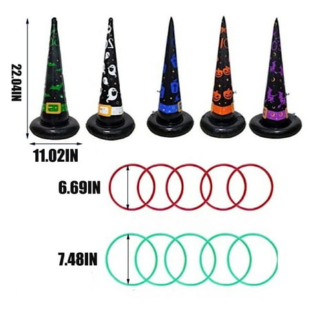 MATHOWAL Inflatable Witch Hat Ring Toss Game For Kids Halloween Party Inflatable Toy Set With Inflatable Witch Hats And Rings For Kids Product Description: Material: PVC.Size:Ring diameter: 17cm; 19
MATHOWAL Inflatable Witch Hat Ring Toss Game For Kids Halloween Party Inflatable Toy Set With Inflatable Witch Hats And Rings For Kids Product Description: Material: PVC.Size:Ring diameter: 17cm; 19