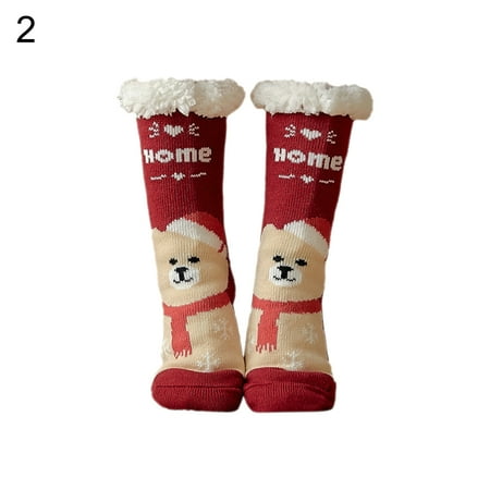 harmtty 1 Pair Anti-slip Silicone Middle Tube Floor Socks Fleece Lining Elk Snowflake Print Christmas Slipper Socks Clothes Accessories
harmtty 1 Pair Anti-slip Silicone Middle Tube Floor Socks Fleece Lining Elk Snowflake Print Christmas Slipper Socks Clothes Accessories