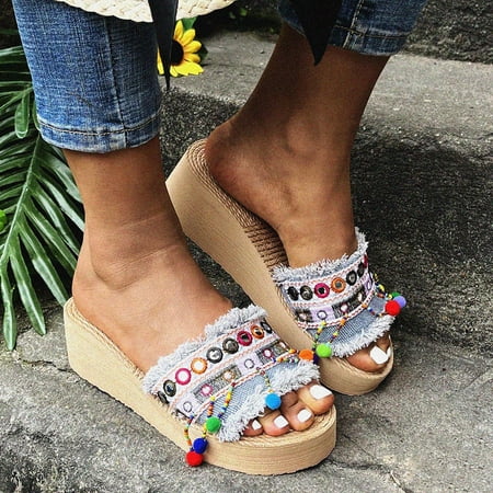 〖Yilirongyumm〗 Blue 39 Sandals Women Tassel Sandals Women s Fashion Cross Linen Summer Denim Wedge Sandals Beach Women s Sandals Women s Sandals
〖Yilirongyumm〗 Blue 39 Sandals Women Tassel Sandals Women s Fashion Cross Linen Summer Denim Wedge Sandals Beach Women s Sandals Women s Sandals