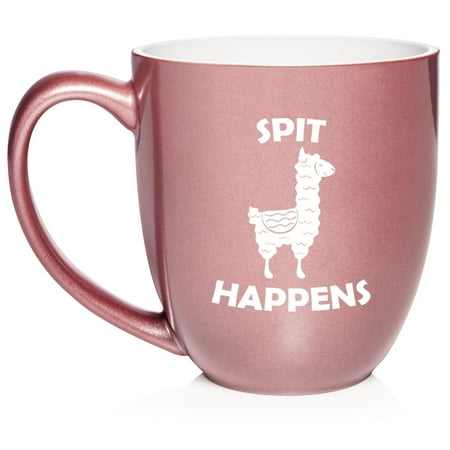 Spit Happens Funny Llama Ceramic Coffee Mug Tea Cup Gift for Her Him Friend Coworker Wife Husband (16oz Rose Gold)
Spit Happens Funny Llama Ceramic Coffee Mug Tea Cup Gift for Her Him Friend Coworker Wife Husband (16oz Rose Gold)