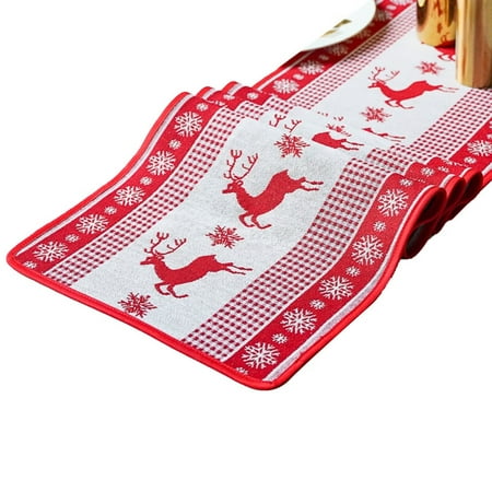 HOVTOIL Table Runner Elk Pattern Table Runner Reusable Beautifully Christmas-themed Printed Table Cloth Home Decor Household Products
HOVTOIL Table Runner Elk Pattern Table Runner Reusable Beautifully Christmas-themed Printed Table Cloth Home Decor Household Products