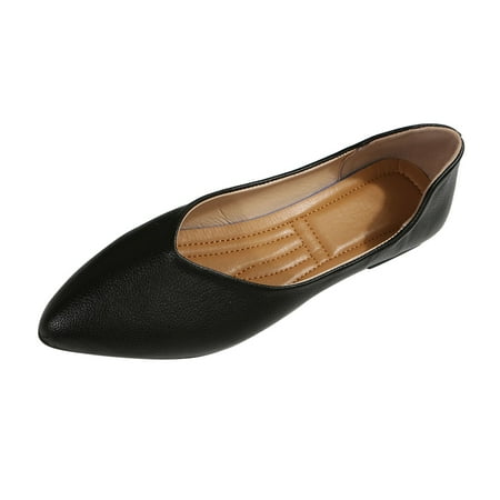 Yzengfg Ladies Fashion Solid Color Leather Pointed Shallow Comfortable Flat Casual Shoes
Yzengfg Ladies Fashion Solid Color Leather Pointed Shallow Comfortable Flat Casual Shoes