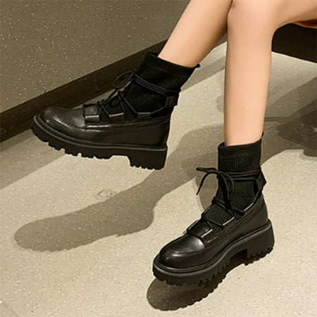 Akiihool Work Boots for Women Winter Women s Platform Ankle Boots Elastic Heel Lace up Low Heel Booties Ankle Boots (Black 9)
Akiihool Work Boots for Women Winter Women s Platform Ankle Boots Elastic Heel Lace up Low Heel Booties Ankle Boots (Black 9)
