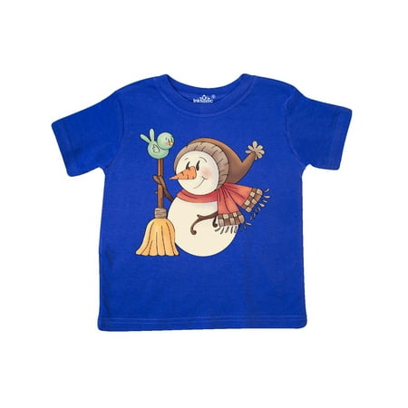 Inktastic For the Birds Snowman Gift Toddler Boy Girl T-Shirt