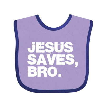Inktastic Jesus Saves Bro Christian Gift Baby Boy or Baby Girl Bib