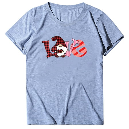Long Sleeve Shirts for Women Womens Long Sleeve Tops Women s Short-Sleeved Valentine s Day Print Round Neck Top T-shirt Workout Tops on Clearance Workout Tank Tops for Women Gray 2XL
Long Sleeve Shirts for Women Womens Long Sleeve Tops Women s Short-Sleeved Valentine s Day Print Round Neck Top T-shirt Workout Tops on Clearance Workout Tank Tops for Women Gray 2XL